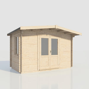 Power Chalet Log Cabin 8x14 ft - 28mm