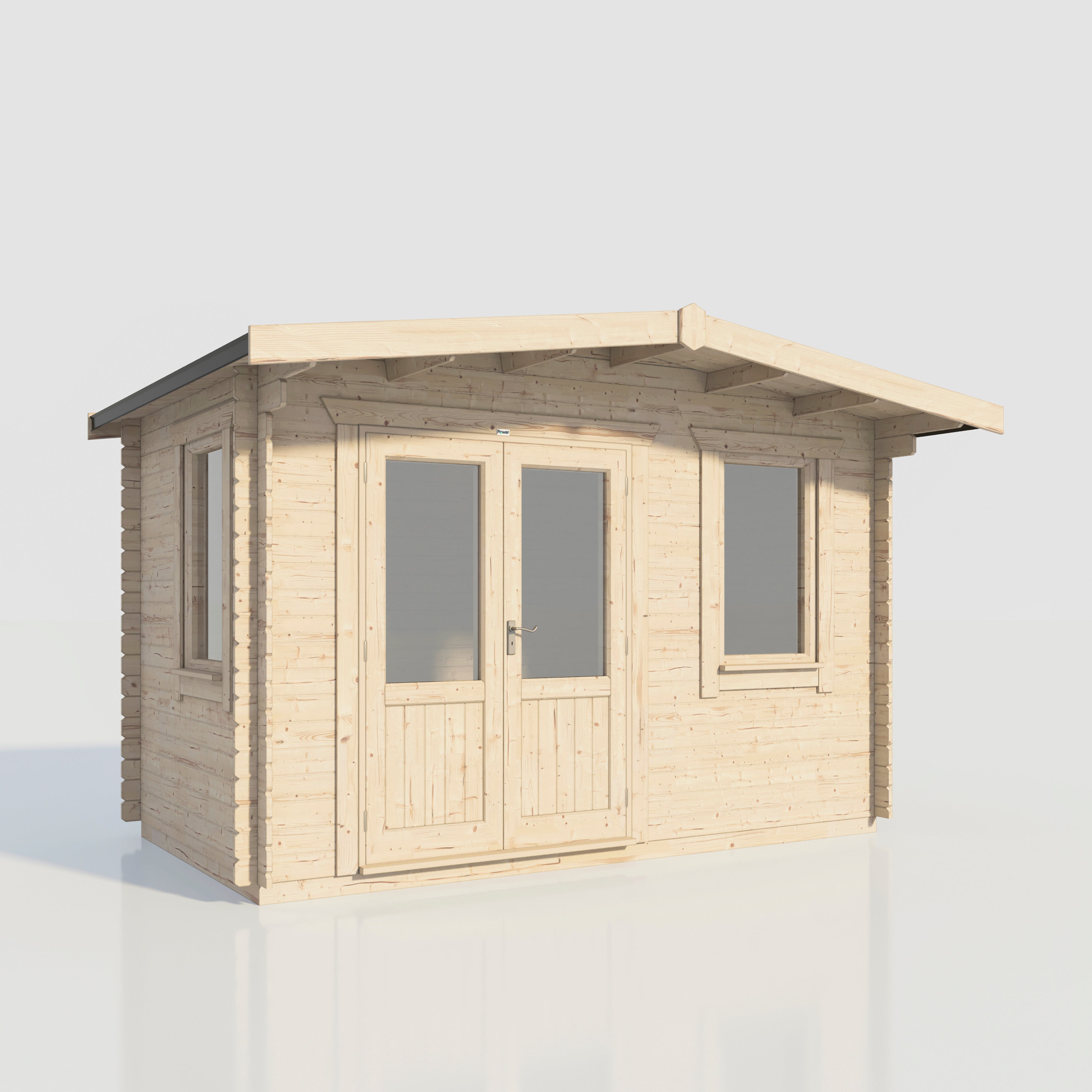 Power Chalet Log Cabin 8x14 ft - 28mm