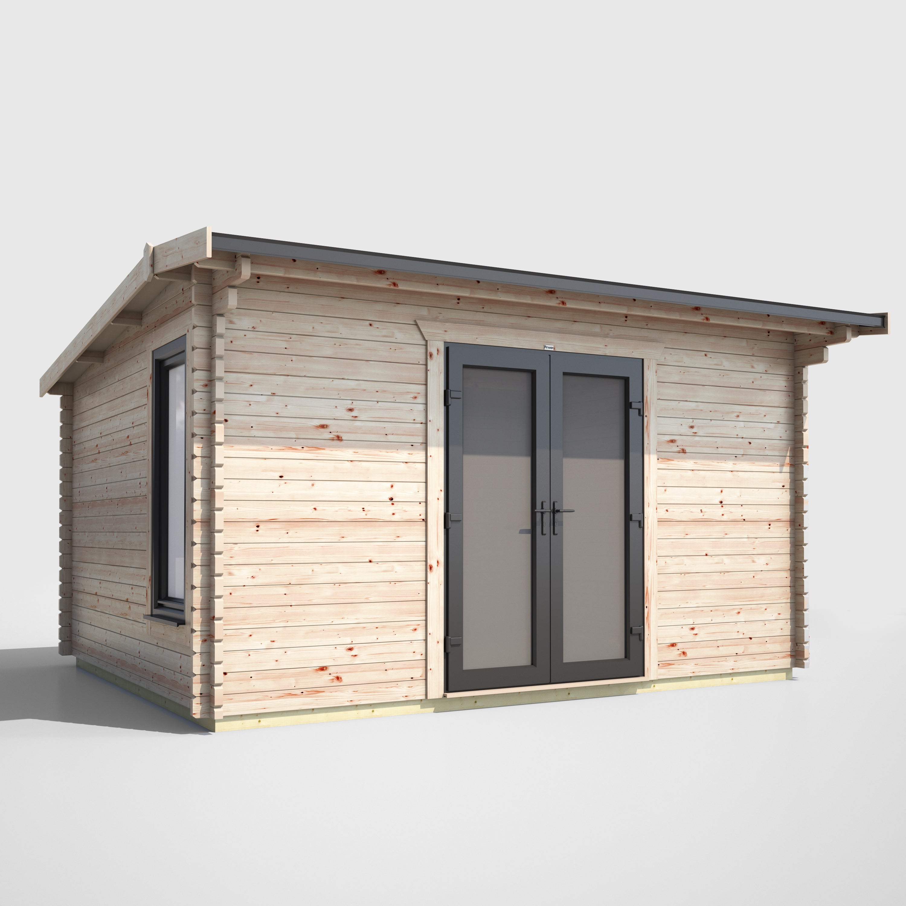 Power 14x10 ft Apex Log Cabin 44mm