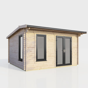 Power 14x10 ft Apex Log Cabin 44mm