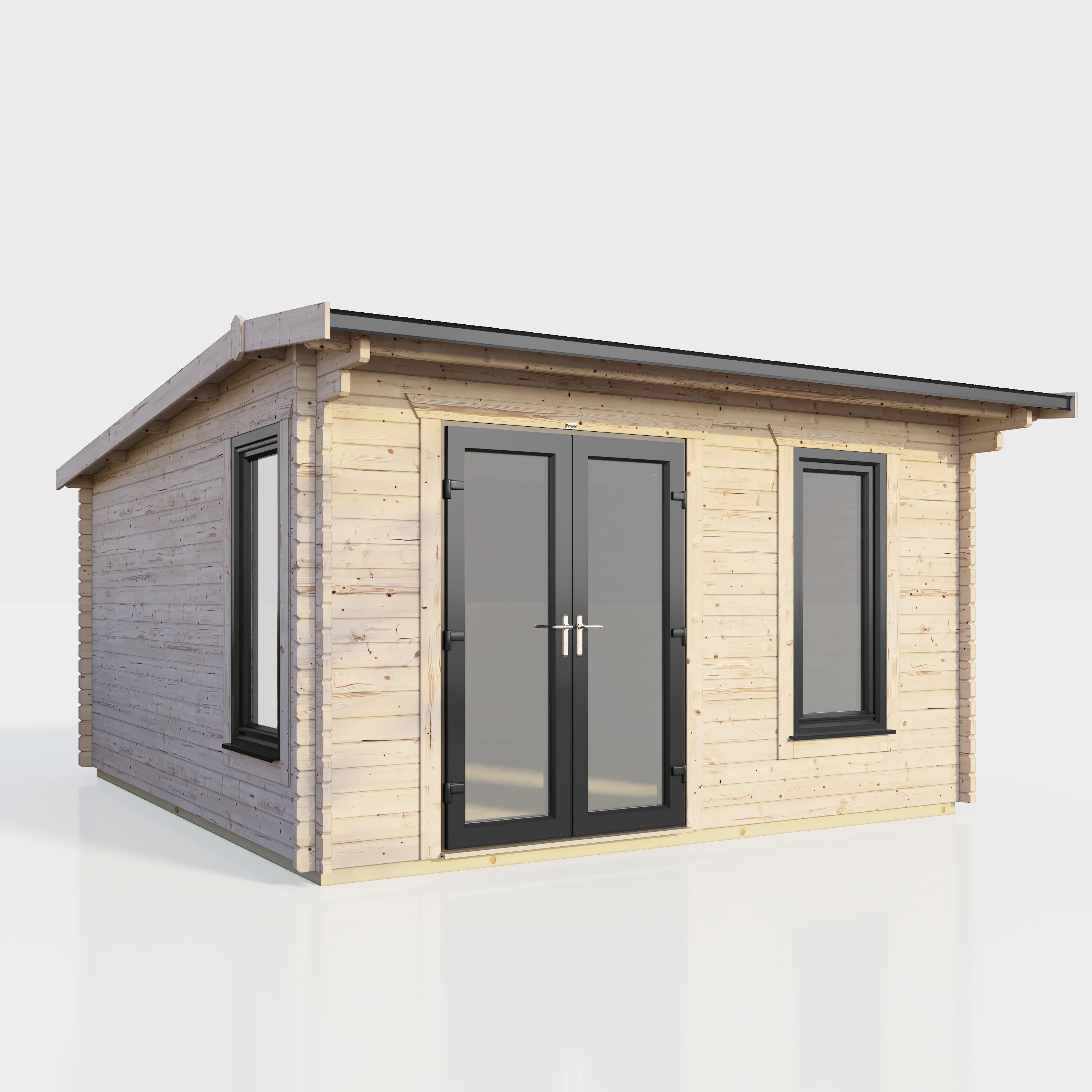 Power 14x12 ft Apex Log Cabin 44mm