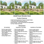 Power 14ft Wooden Decking Kits
