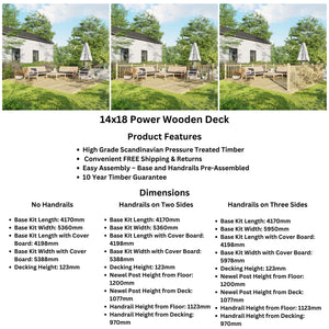 Power 14ft Wooden Decking Kits