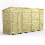 Power Pressure Treated Premium Pent Shed 14ft