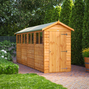 Power Overlap Apex Shed 16x4 ft