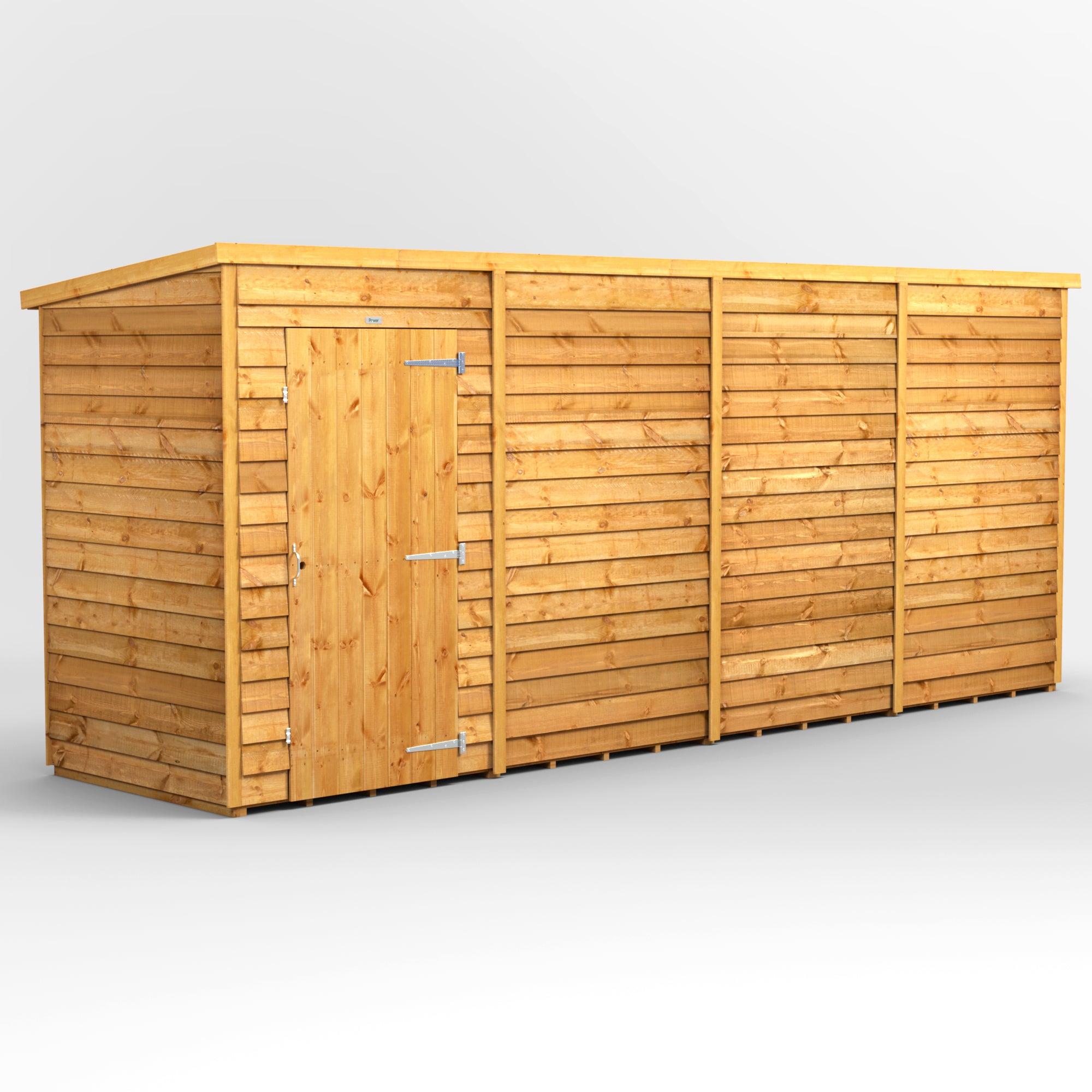 Power Overlap Pent Shed 16x4 ft
