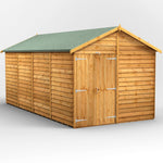 Power Overlap Apex Shed 16x8 ft