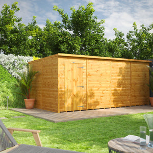 Power Pent Garden Shed 16x8 ft