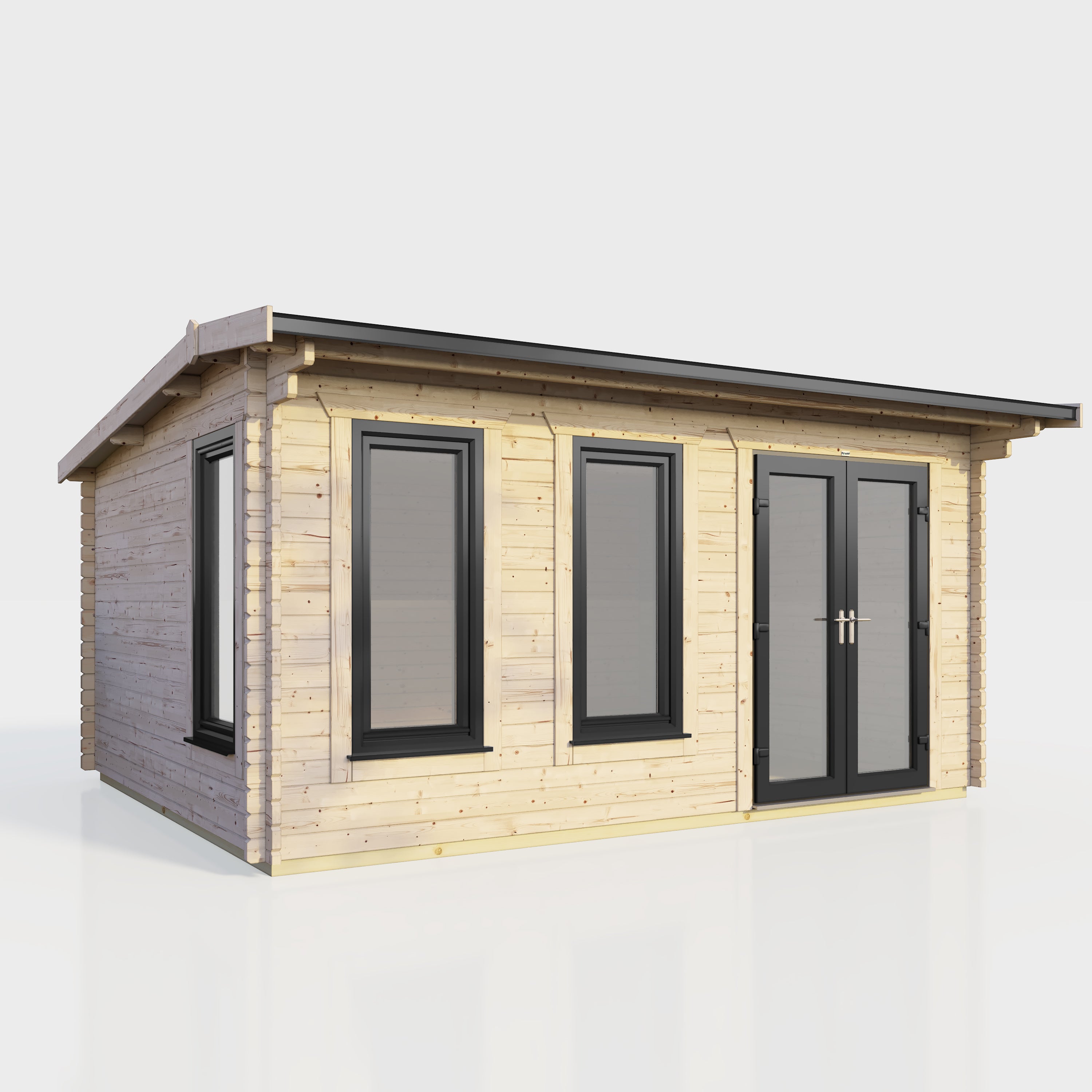 Power 16x10 ft Apex Log Cabin 44mm