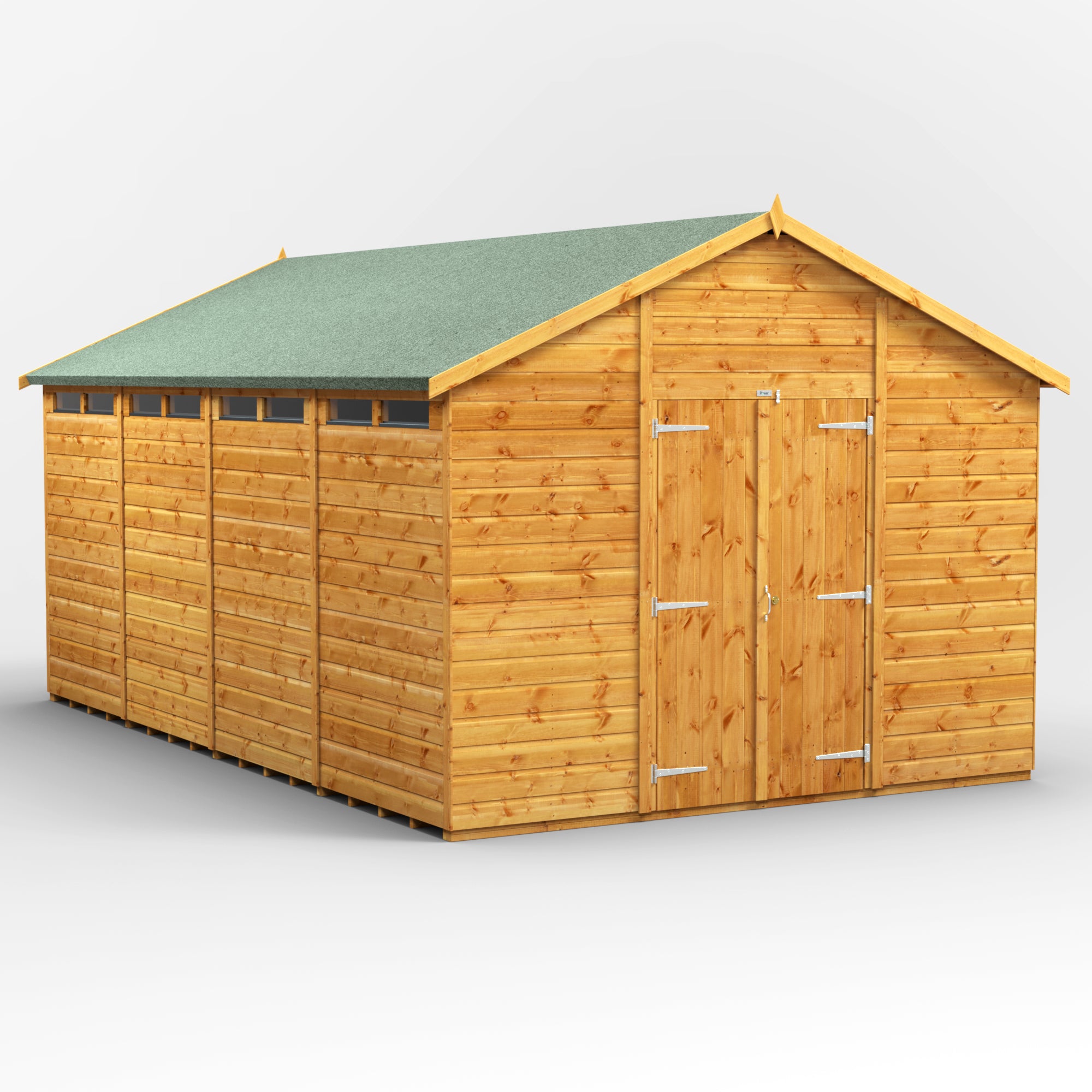 Power Apex Security Garden Shed 16x10 ft