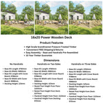 Power 16ft Wooden Decking Kits