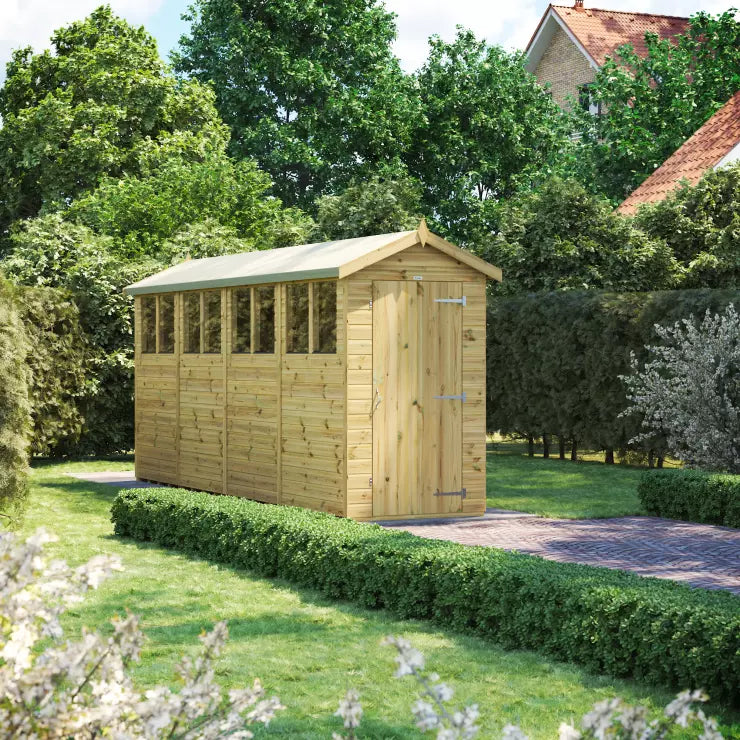 Power Pressure Treated Premium Apex Shed 16ft
