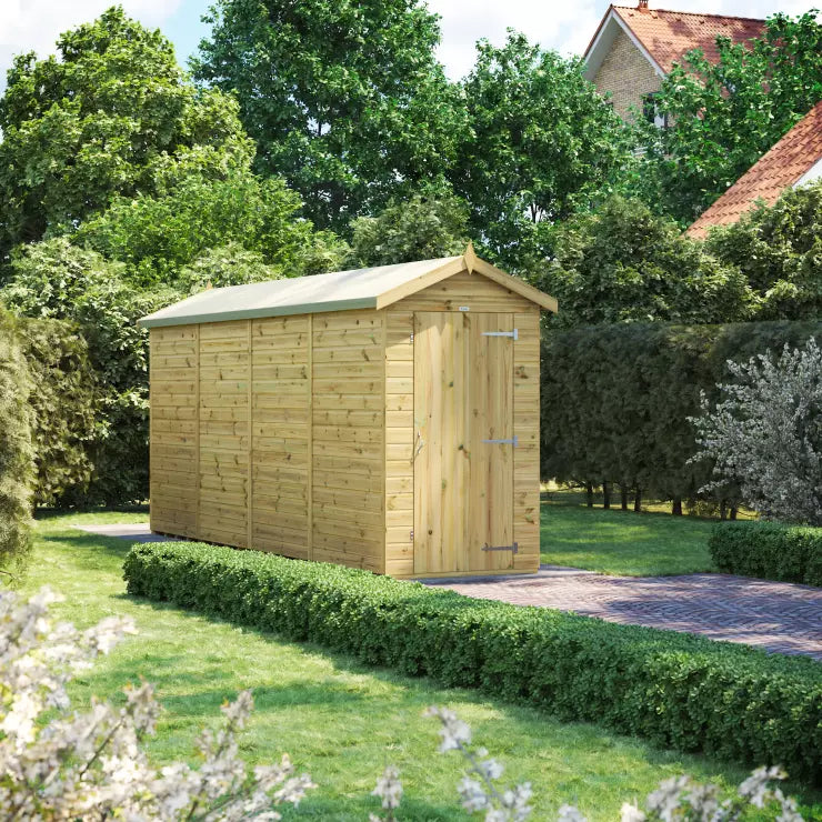 Power Pressure Treated Premium Apex Shed 16ft