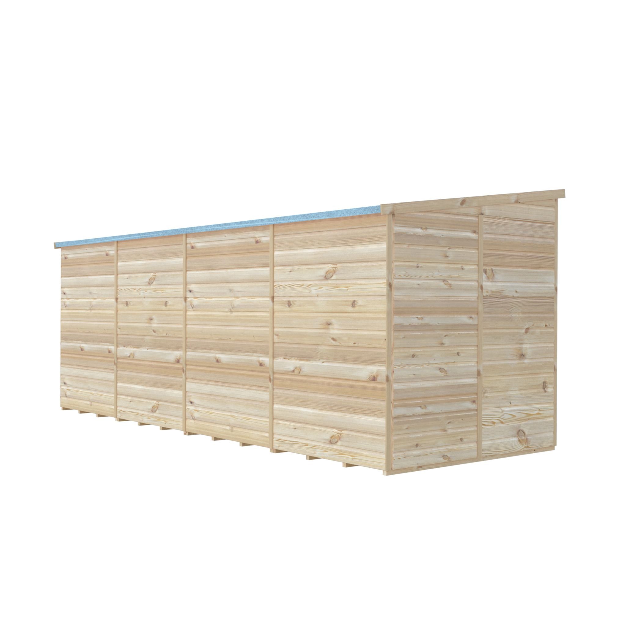 Shire 16x6 Shiplap Pent Shed – Single Door | Garden Life Stores