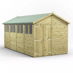 Power Pressure Treated Premium Apex Shed 16ft