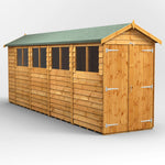 Power Overlap Apex Shed 18x4 ft