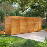 Power Overlap Pent Shed 18x4 ft