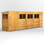 Power Overlap Pent Shed 18x4 ft