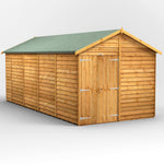 Power Overlap Apex Shed 18x8 ft