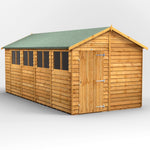 Power Overlap Apex Shed 18x8 ft