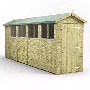 Power Pressure Treated Premium Apex Shed 18ft