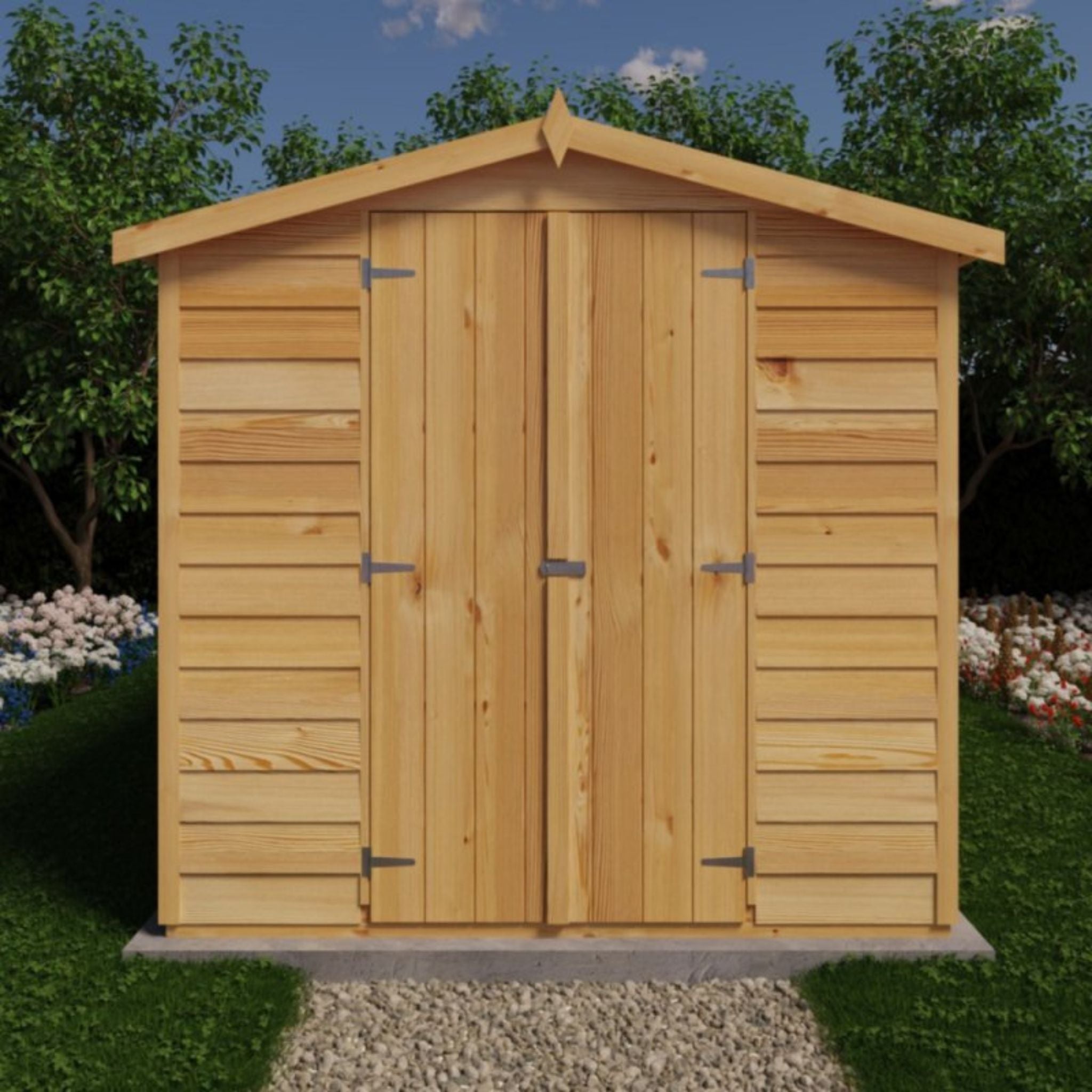 Shire Garden Value Overlap 10 x 8 Apex Shed (With or Without Windows) - Garden Life Stores