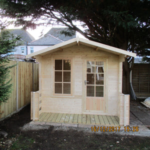 Shire Maulden With Verandah 19mm Log Cabin 10x10