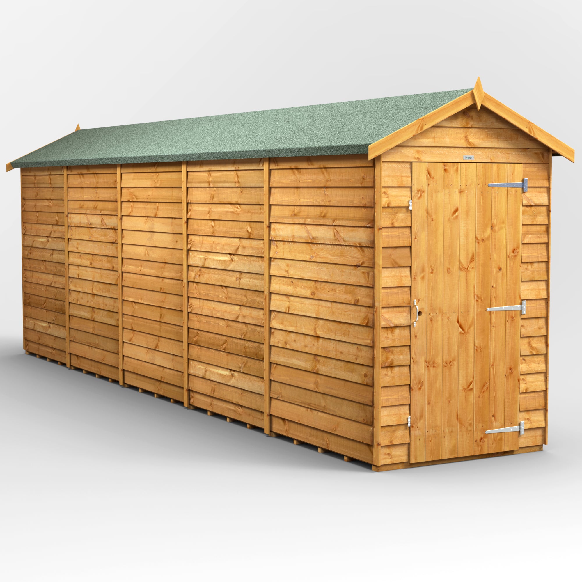 Power Overlap Apex Shed 20x4 ft