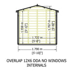 Shire Garden Value Overlap 12 x 6 Apex Shed (With or Without Window) - Garden Life Stores