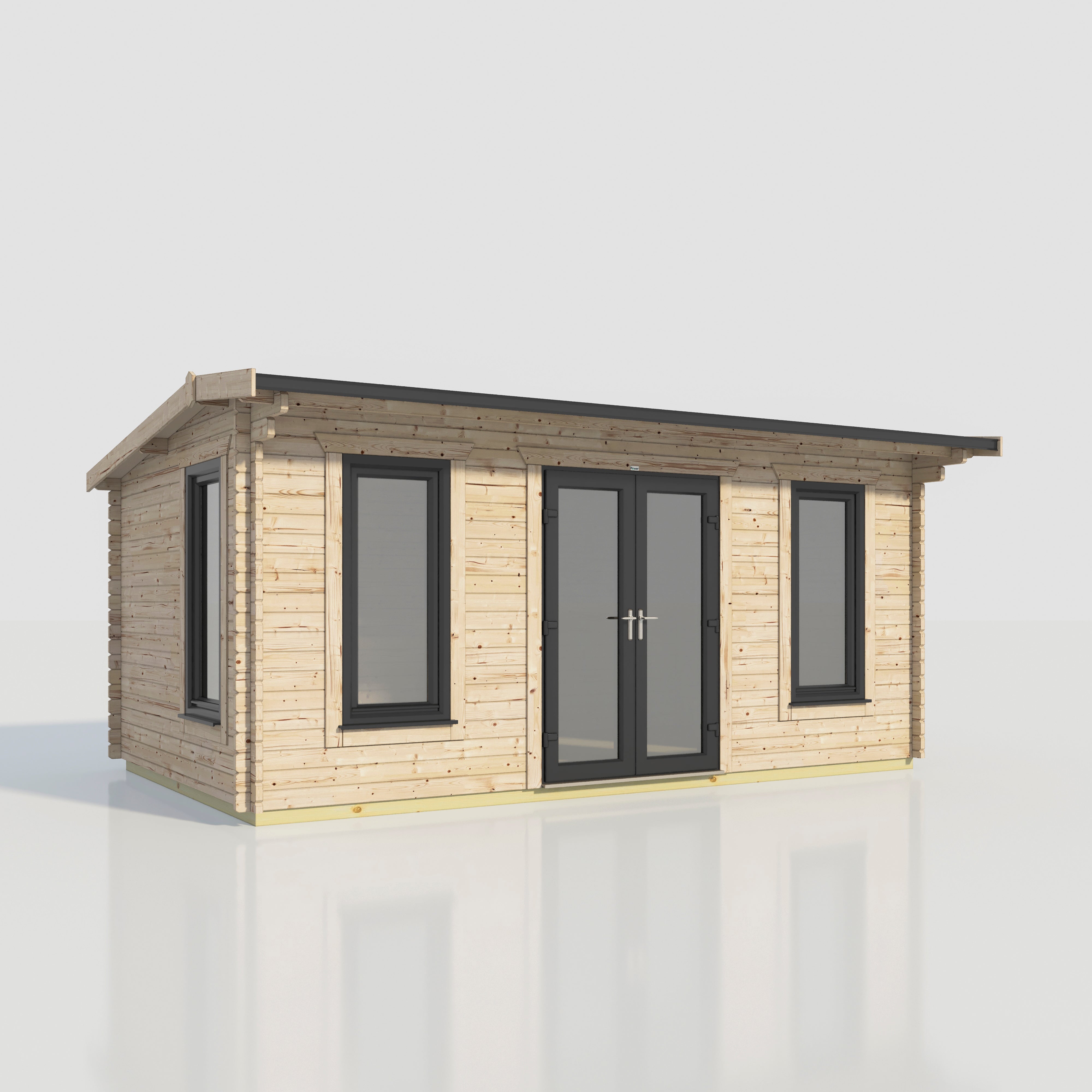 Power 20x12 ft Apex Log Cabin 44mm