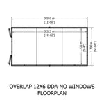 Shire Garden Value Overlap 12 x 6 Apex Shed (With or Without Window) - Garden Life Stores