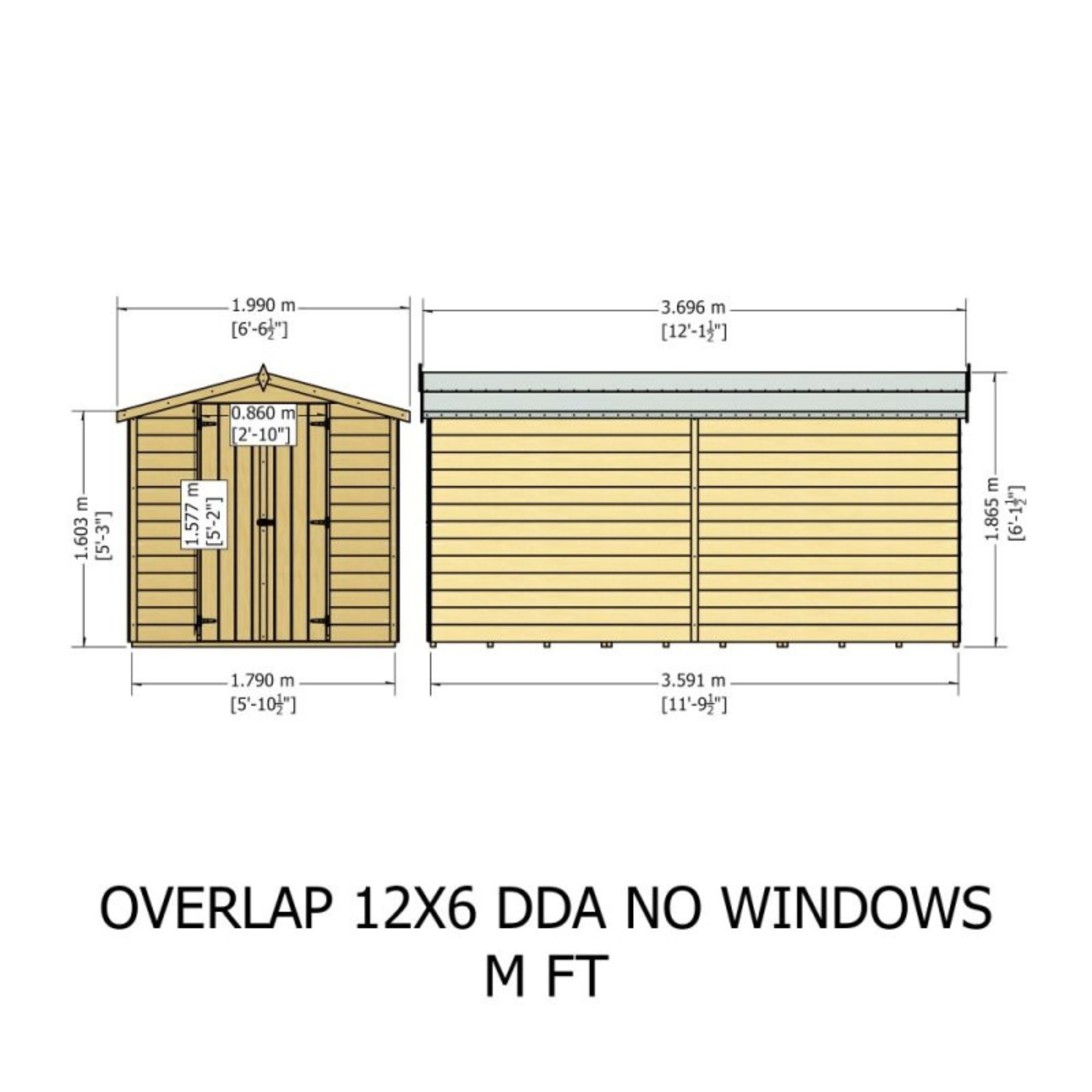 Shire Garden Value Overlap 10 x 8 Apex Shed (With or Without Windows) - Garden Life Stores