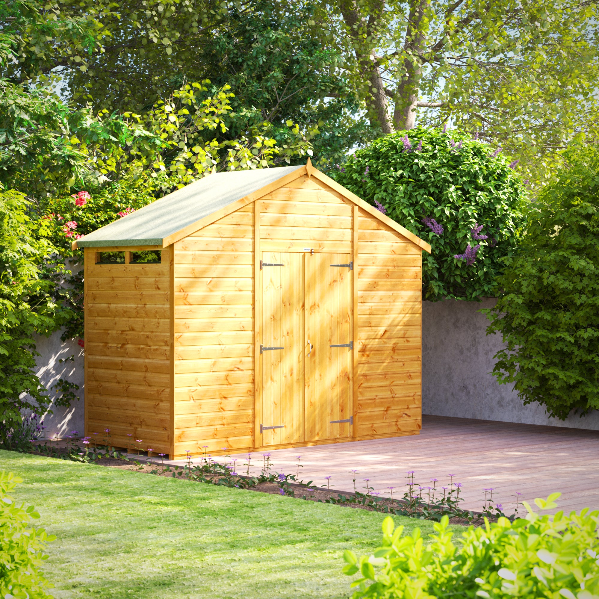 Power Apex Security Garden Shed 4x10 ft