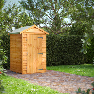 Power Overlap Apex Shed 4x4 ft