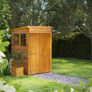 Power Overlap Pent Shed 4x4 ft