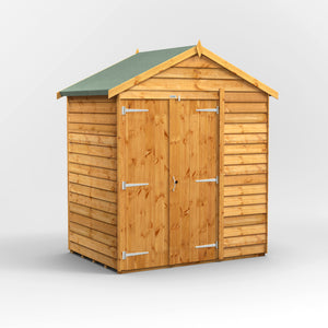 Power Overlap Apex Shed 4x6 ft