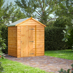 Power Overlap Apex Shed 4x6 ft
