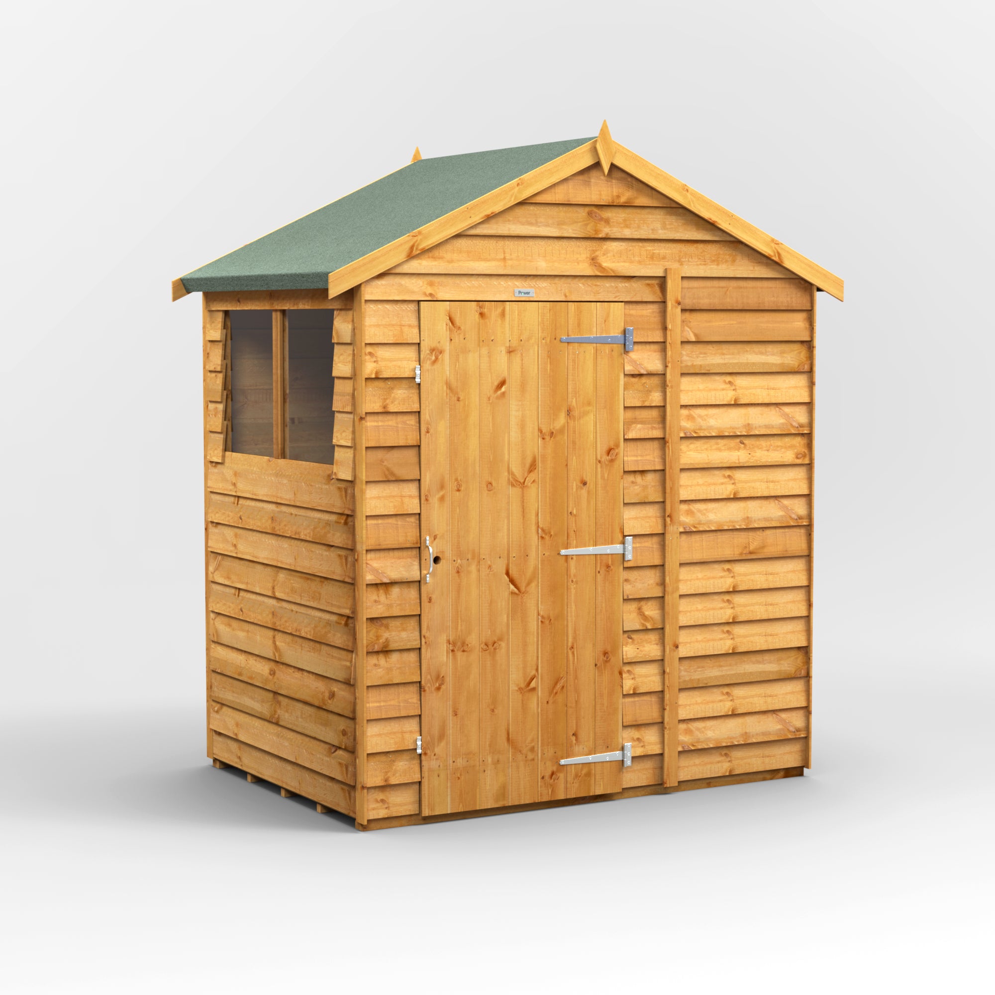 Power Overlap Apex Shed 4x6 ft