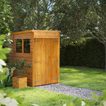 Power Overlap Pent Shed 4x6 ft