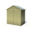 Shire Pressure Treated Overlap Shed Double Door 4x6 - Garden Life Stores. 