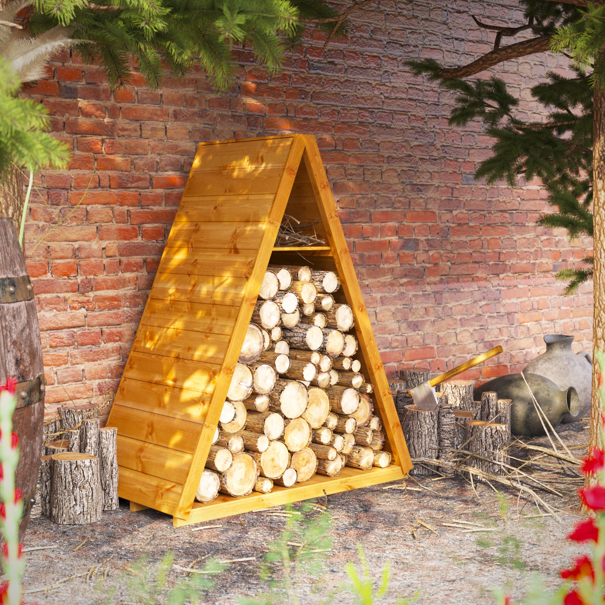 Power Triangular Log Store