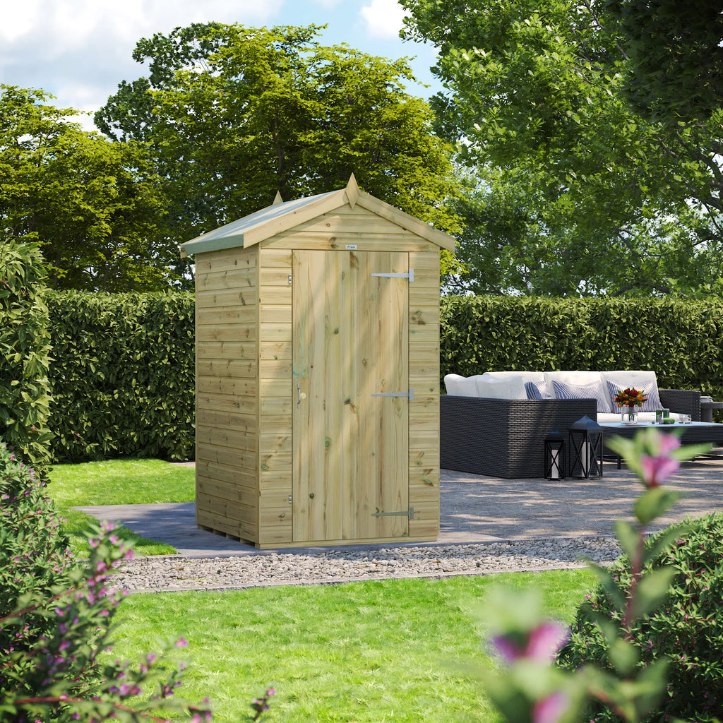 Power Pressure Treated Premium Apex Shed 4ft