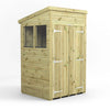 Power Pressure Treated Premium Pent Shed 6ft