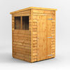 Power Overlap Pent Shed 4x4 ft