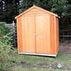 Shire Overlap Dipped Wooden Garden Shed Double Door 4x6 - Garden Life Stores. 