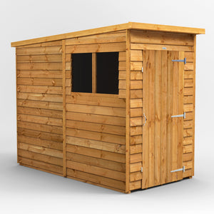 Power Overlap Pent Shed 4x8 ft