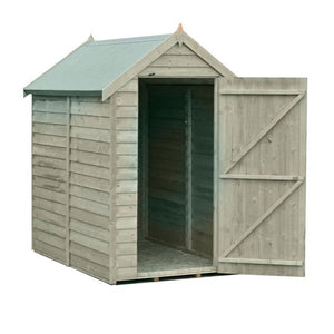 Shire Wooden Pressure Treated Super Value Overlap Single Door 6x4 Garden Life Stores