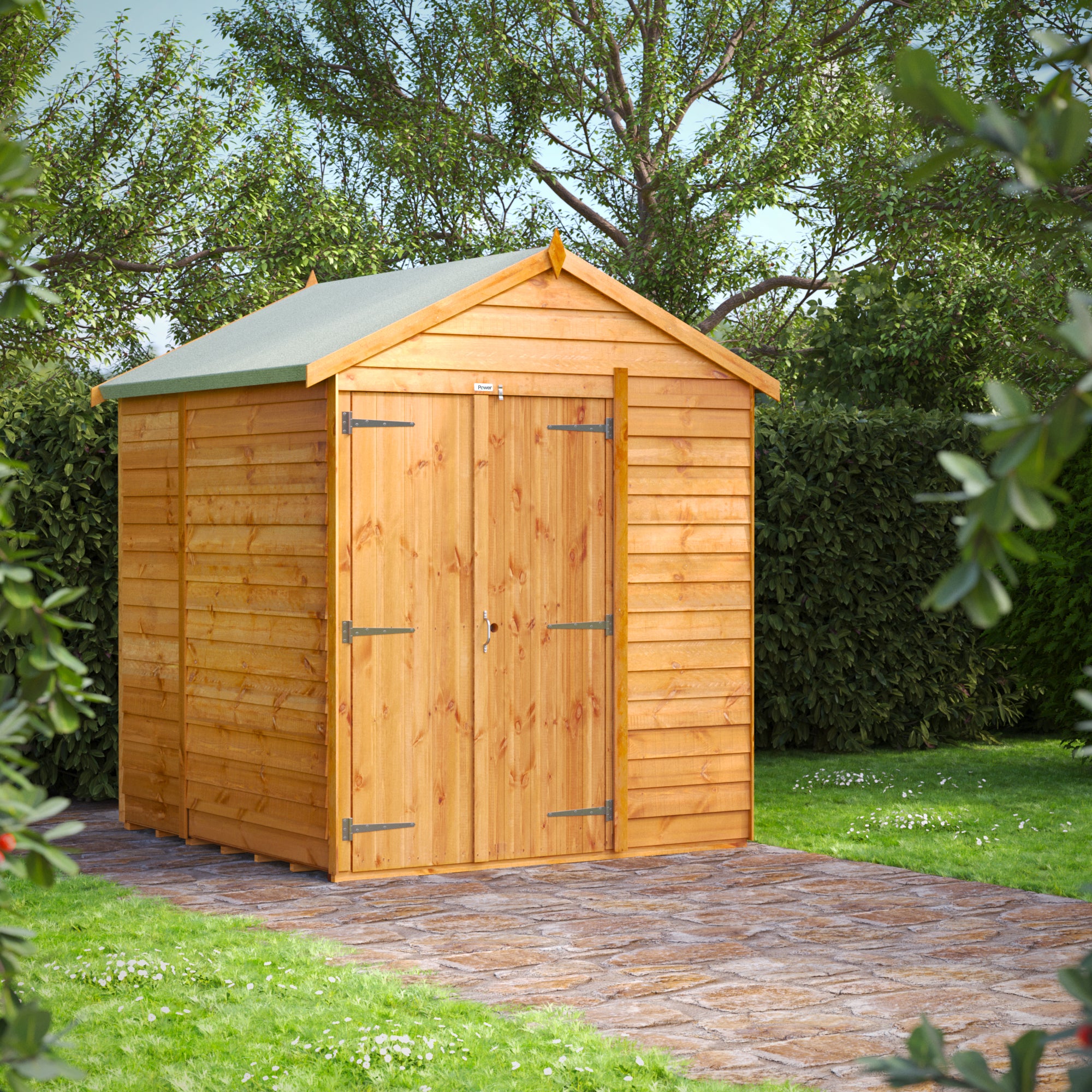 Power Overlap Apex Shed 6x6 ft