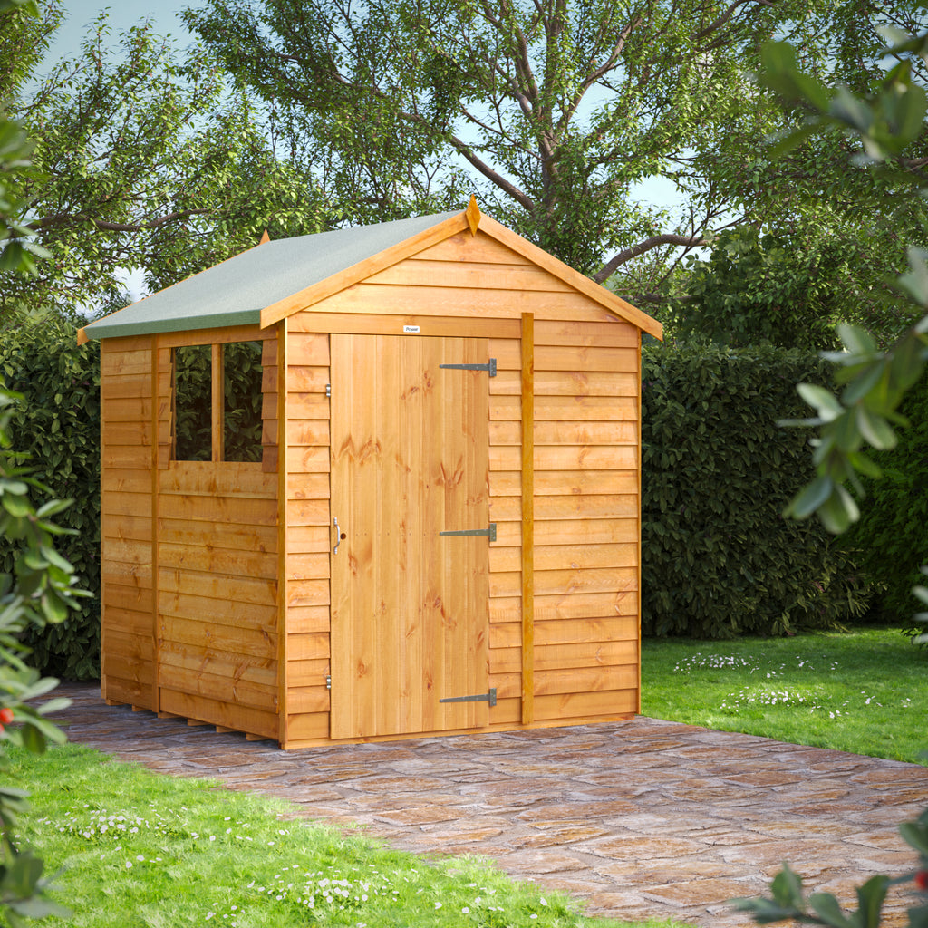 Power Overlap Apex Shed 6x6 ft