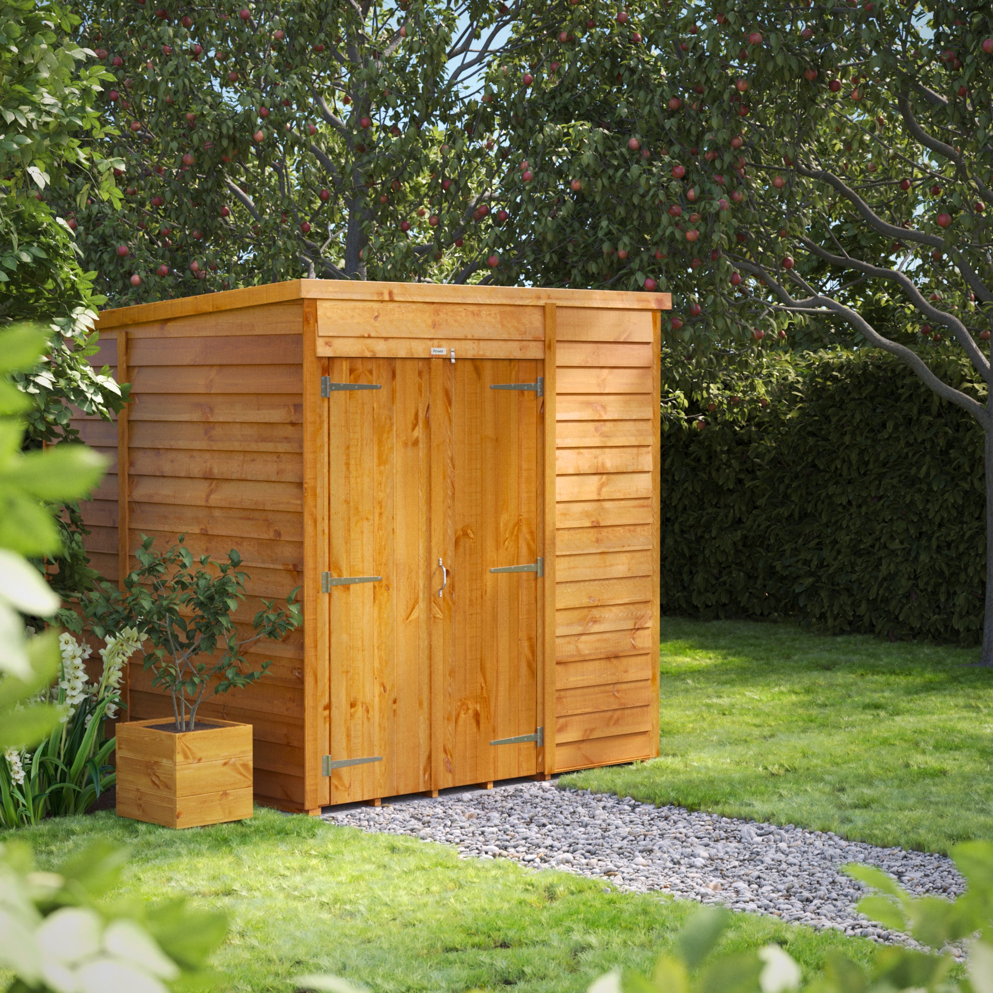 Power Overlap Pent Shed 6x6 ft